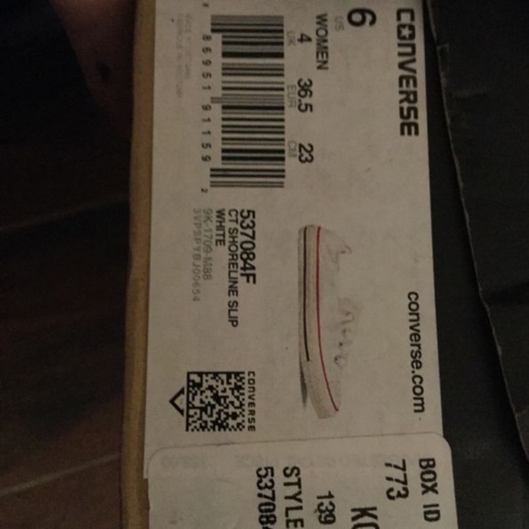 Converse Shoes - Converse short line slip women size 6 brand new